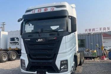 二手江铃重汽 威龙HV5重卡 530马力 6X4 AMT自动挡牵引车(国六) 双驱 潍柴二手牵引车 黄牌图片