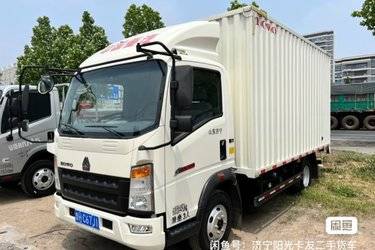 二手中国重汽HOWO 统帅 物流版 154马力 3.85米排半栏板轻卡(国六) 单桥 潍柴二手载货车 蓝牌图片