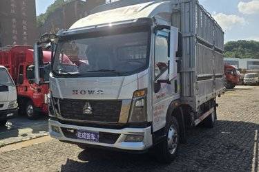 二手中国重汽HOWO 统帅 170马力 4.15米单排仓栅式轻卡(法士特8档)(国六) 单桥 潍柴二手载货车 蓝牌图片