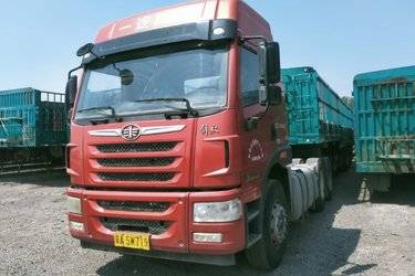 二手青岛解放 悍V重卡 400马力 6X4牵引车(国五) 双驱 潍柴二手牵引车 黄牌