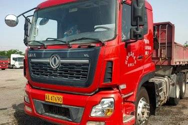 二手东风商用车 天龙VL重卡 2019款 400马力 6X4牵引车(平顶)(国五) 双驱 雷诺二手牵引车 黄牌