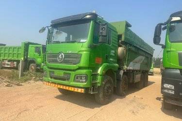 二手陕汽重卡 德龙新M3000 375马力 8X4 6.5米自卸车(国五) 前四后八 潍柴二手自卸车 黄牌图片