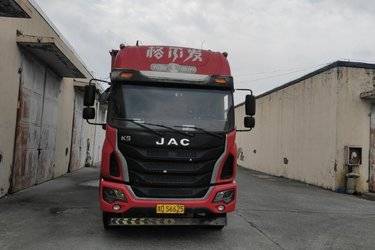二手江淮 格尔发K5X重卡 240马力 6X2 9.5米厢式载货车(国五) 前四后四 玉柴二手载货车 黄牌