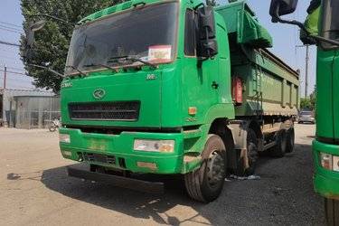 二手华菱M5 标载版 390马力 8X4 5.6米自卸车(国六) 前四后八 汉马二手自卸车 黄牌图片