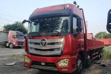 二手福田 欧曼EST 6系重卡 430马力 8X4 9.45米栏板载货车(国五) 前四后八 康明斯二手载货车 黄牌图片
