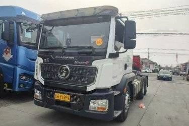 二手陕汽重卡 德龙M3000S 轻量化经典版 460马力 6X4 AMT自动挡牵引车(低顶)(国六) 双驱 潍柴二手牵引车 黄牌图片