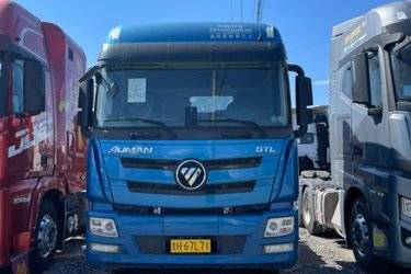 二手福田 欧曼GTL 基本型 490马力 6X4 AMT自动挡牵引车(国六) 双驱 康明斯二手牵引车 黄牌