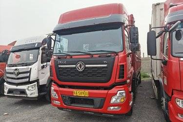 二手东风商用车 天龙重卡 292马力 6X2 9.6米仓栅式载货车(国五) 前四后四 雷诺二手载货车 黄牌图片