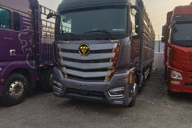 二手福田 欧曼EST 星辉版 520马力 8X4 9.56米AMT自动档仓栅式载货车(国六) 前四后八 福田康明斯二手载货车 黄牌图片