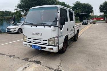二手庆铃 五十铃100P 98马力 2.6米双排栏板轻卡(国四) 单桥 庆铃五十铃二手载货车 蓝牌图片