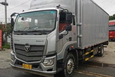 二手福田 欧马可5系中卡 标载版 170马力 4X2 7.75米厢式载货车(国五) 单桥 康明斯二手载货车 黄牌