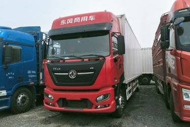二手东风商用车 天锦KR PLUS 290马力 4X2 9.8米厢式载货车(国六) 单桥 康明斯二手载货车 黄牌图片