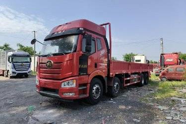 二手一汽解放 J6P重卡 领航版 460马力 8X4 9.4米栏板载货车(国六) 前四后八 锡柴二手载货车 黄牌