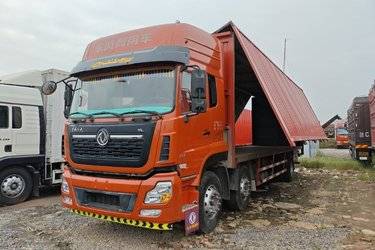 二手东风商用车 天龙VL重卡 292马力 6X2 9.6米厢式载货车(国五) 前四后四 康明斯二手载货车 黄牌