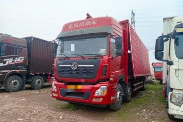 二手东风商用车 天龙VL重卡 292马力 6X2 9.6米厢式载货车(国五) 前四后四 雷诺二手载货车 黄牌