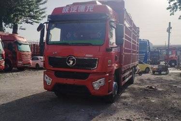 二手陕汽重卡 德龙L5000 270马力 4X2 6.8米仓栅式载货车(国六) 单桥 潍柴二手载货车 黄牌