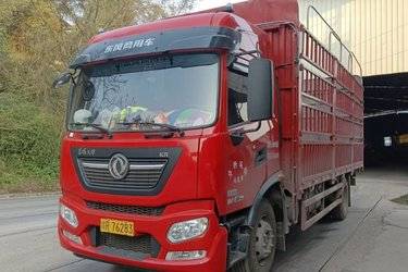 二手东风商用车 天锦KR 精英版 240马力 6X2 8米仓栅式载货车(国六) 前四后四 东风二手载货车 黄牌