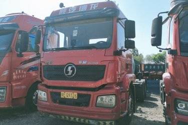 二手陕汽重卡 德龙新M3000 轻量化版 430马力 6X4 LNG牵引车(国六) 双驱 潍柴二手牵引车 黄牌