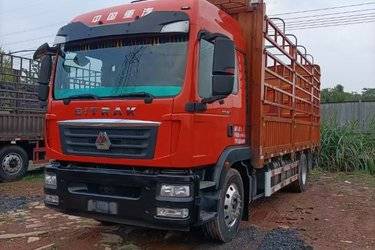 二手中国重汽 汕德卡SITRAK G5中卡 240马力 4X2 6.8米仓栅式载货车(国五) 单桥 曼二手载货车 黄牌图片