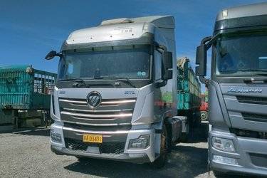 二手福田 欧曼GTL 北方版 520马力 4X2 AMT自动挡牵引车(国六) 单桥 康明斯二手牵引车 黄牌图片