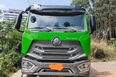 二手中国重汽 豪瀚N5W 标运版 340马力 8X4 6.8米自卸车(国五) 前四后八 潍柴二手自卸车 黄牌图片