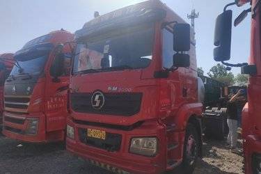 二手陕汽重卡 德龙新M3000 430马力 6X4 LNG牵引车(国六)) 双驱 潍柴二手牵引车 黄牌