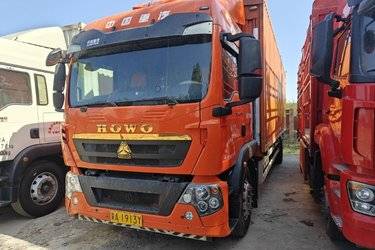 二手中国重汽 HOWO TX 290马力 4X2 9.6米翼开启厢式载货车(国六) 单桥 曼二手载货车 黄牌