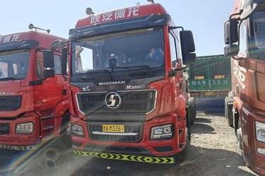二手陕汽重卡 德龙M3000S 菁英版 480马力 6X4 LNG牵引车(国六) 双驱 潍柴二手牵引车 黄牌图片