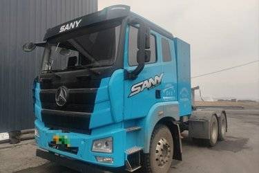 二手三一重卡江山平顶 复合版 6X4 纯电动牵引车 宁德时代423kWh  二手电动卡车电动牵引车图片