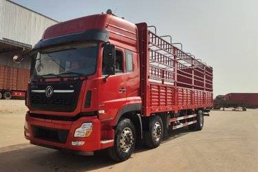 二手东风商用车 天龙VL重卡 350马力 6X2 9.4米仓栅式载货车(国五) 前四后四 雷诺二手载货车 黄牌