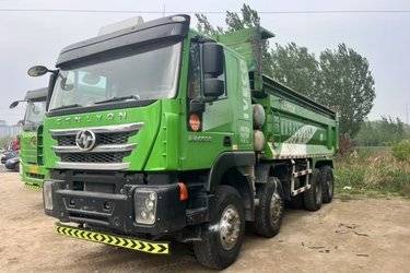 二手上汽红岩 杰狮重卡 430马力 8X4 6.5米自卸车(国五) 前四后八 上菲红二手自卸车 黄牌图片