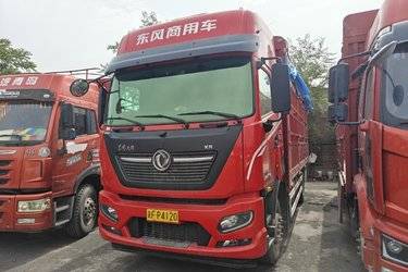 二手东风商用车 天锦KR PLUS 300马力 6X2 6.8米仓栅式载货车(国六) 前四后四 雷诺二手载货车 黄牌