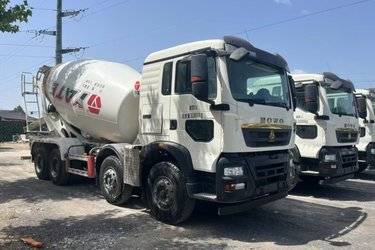 二手中国重汽 HOWO TX 350马力 8X4 7.99方混凝土搅拌车(国六)(潍柴)(国六) 前四后八 潍柴二手搅拌车