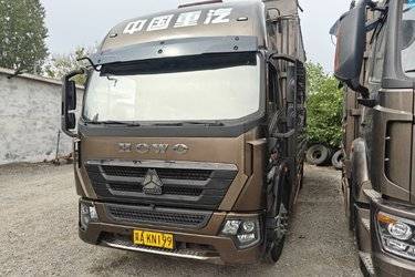 二手中国重汽HOWO G5X中卡 220马力 6.75米排半仓栅式载货车(国六) 单桥 潍柴二手载货车 黄牌图片