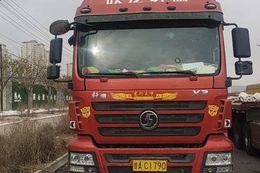 二手陕汽商用车 轩德X3重卡 复合版 245马力 6X2 9.5米仓栅式载货车(国五) 前四后四 潍柴二手载货车 黄牌图片