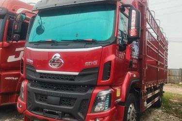 二手东风柳汽 乘龙H5 320马力 4X2 6.8米仓栅式载货车(国六) 单桥 东风康明斯二手载货车 黄牌