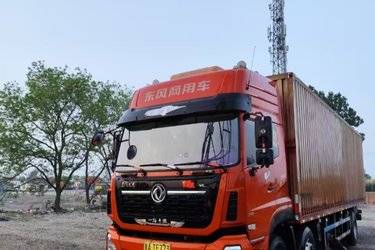 二手东风商用车 天龙VL重卡 292马力 6X2 9.6米厢式载货车(国五) 前四后四 东风二手载货车 黄牌