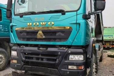 二手中国重汽 HOWO TX重卡 460马力 8X4 6.8米自卸车(国六) 前四后八 曼二手自卸车 黄牌