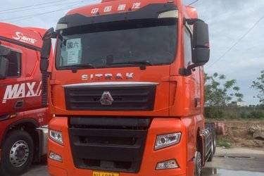 二手中国重汽 汕德卡SITRAK G7重卡 奢华版 510马力 6X4 AMT自动挡牵引车(国六)(液缓)(国六) 双驱 曼二手牵引车 黄牌图片