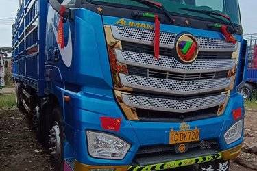 二手福田 欧曼EST 9系重卡 510马力 8X4 9.53米仓栅式载货车(国五) 前四后八 福田康明斯二手载货车 黄牌