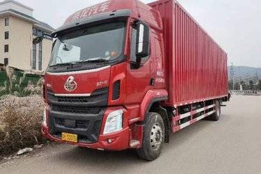 二手东风柳汽 乘龙H5中卡 220马力 6X2 9.6米排半厢式载货车(国五) 前四后四 东风康明斯二手载货车 黄牌
