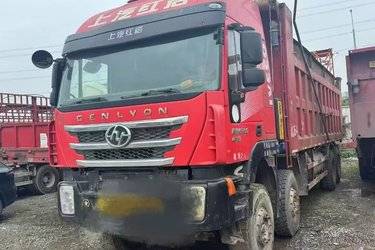 二手上汽红岩 杰狮C500重卡 重载版 430马力 8X4 8.3米自卸车(国五) 前四后八 上菲红二手自卸车 黄牌