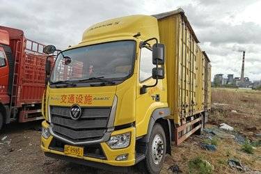 二手福田 瑞沃ES5 185马力 4X2 7.8米厢式载货车(国五) 单桥 福田康明斯二手载货车 黄牌图片
