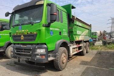 二手中国重汽 HOWO TX重卡 400马力 6X4 5.8米自卸车(国五) 后八轮 潍柴二手自卸车 黄牌图片