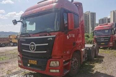 二手福田 欧曼GTL 6系重卡 超能版 460马力 6X4牵引车(国五) 双驱 福田康明斯二手牵引车 黄牌图片