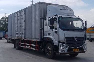 二手福田 欧马可5系中卡 170马力 4X2 7.75米厢式载货车(国五) 单桥 康明斯二手载货车 黄牌图片