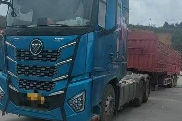 二手福田 欧曼EST 620马力 6X4 AMT自动档牵引车(液缓)(国六) 双驱 康明斯二手牵引车 黄牌图片