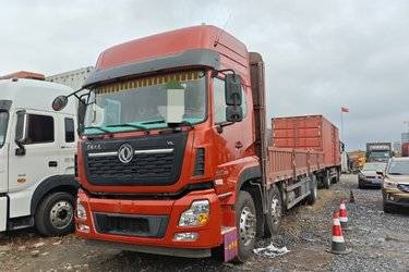 二手东风商用车 天龙VL重卡 292马力 6X2 9.6米栏板载货车(国五) 前四后四 康明斯二手载货车 黄牌