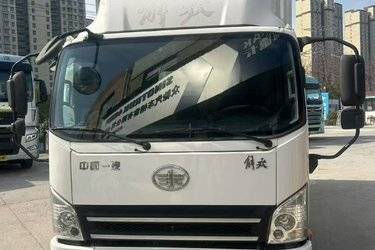 二手解放 虎VH 140马力 4.21米单排厢式轻卡(一汽6挡)(国五) 单桥 潍柴二手载货车 蓝牌