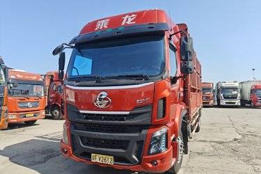 二手东风柳汽 乘龙H5中卡 245马力 4X2 6.8米仓栅式载货车(国六) 单桥 玉柴二手载货车 黄牌图片